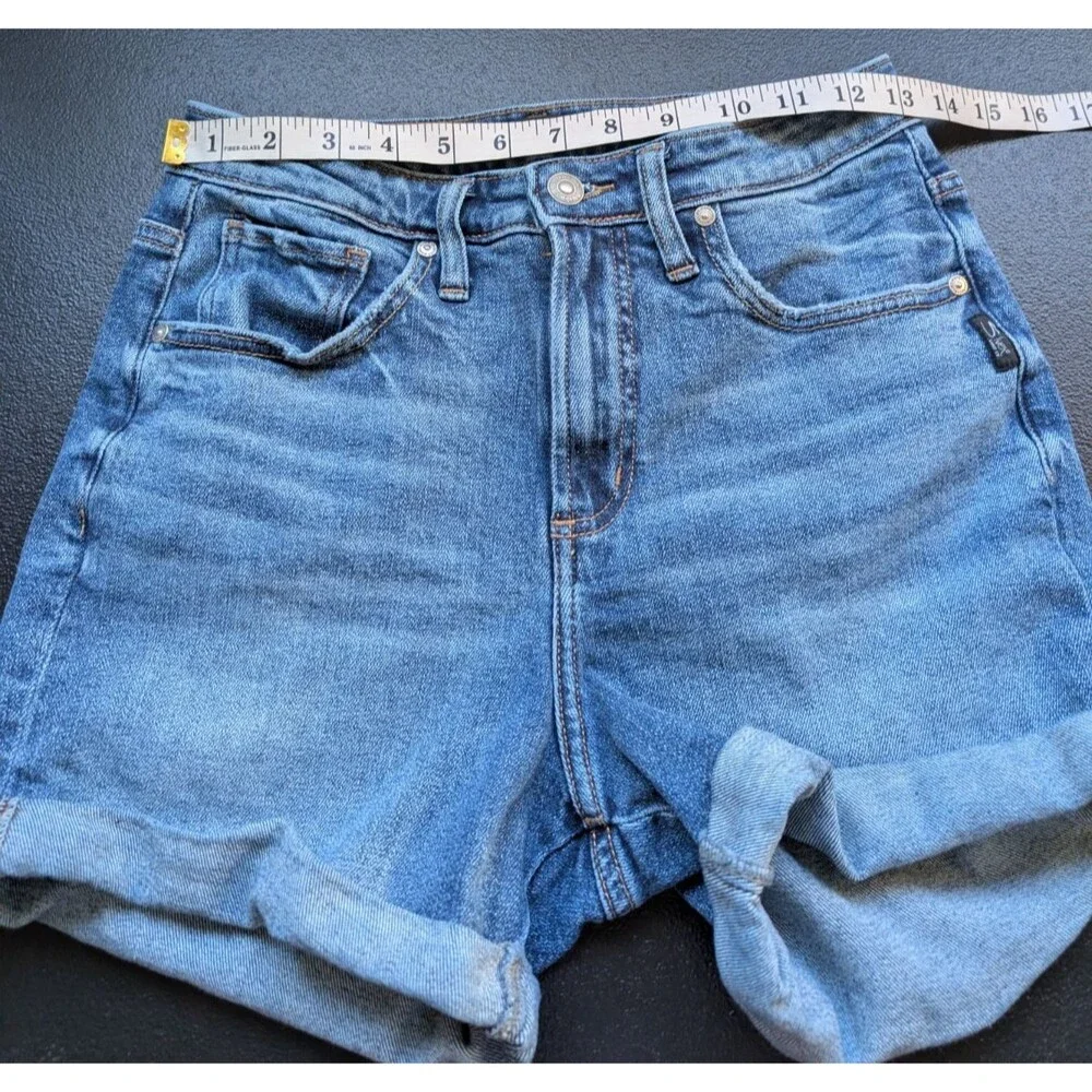 Silver Jeans Women Beau Short Rolled Cuff High Rise Summer Size 25